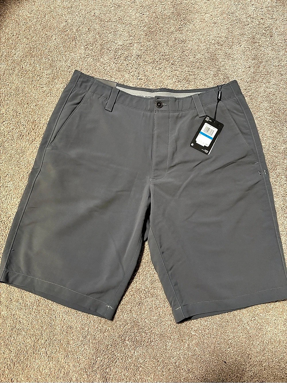 Under Armour UA Match Play Golf Shorts Gray Waist 36 NWT